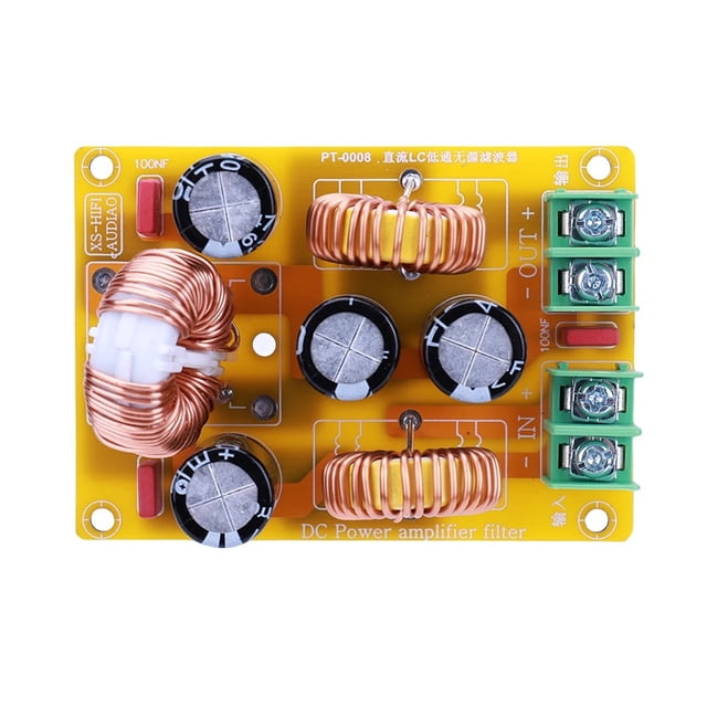 DC LC Low Pass Filter 2A 4A 10A 20A EMI Electromagnetic Interference Filter 50V for Car Amplifier Noise Filtering ,Home Audio Amplifier