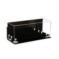 thumbnail image 4 of 2 Mini Football Helmet Display Case (not full size) - - Clear Acrylic Plexiglass with Mirror, Wall Mount and White Risers (A019-WR), 4 of 7