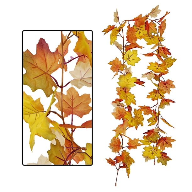 Cateissary Guirnalda de hojas de arce de otoño Artificial de 180cm, planta colgante, decoración de fiesta para el hogar Decoración No.07 Cateissary HA001259-07
