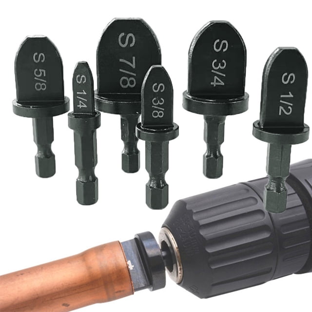 Expansor de tubos de vástago hexagonal, kit de perforación de tubos expansores de tubos de 6 piezas, broca expansora de tubos, rendimiento inigualable