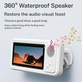 thumbnail image 4 of Shower Phone Holder with Wireless Bluetooth Speaker, Waterproof & Anti-Fog HD Touch Screen for 4-7" Phones, 4 of 7