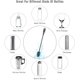 thumbnail image 4 of Cepillo de limpieza de botellas de silicona con mango largo, limpiador de botellas de agua de 12,5 pulgadas para biberones, hidrotermo, botella deportiva, jarrón, cristalería, perfecto para abert, 4 of 5