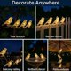 thumbnail image 3 of Luces LED solares para pájaros en forma de guirnalda con diseño de clip impermeable para jardines, balcones, árboles y caminos, energía solar automática, iluminación decorativa cálida, 3 of 6