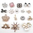 thumbnail image 2 of 16 piezas de adornos para sandalias de zuecos en 3D (corona de flores y perlas), adornos para zapatos, bonitos adornos para zapatos, pulseras de sandalias y zuecos, 2 of 5