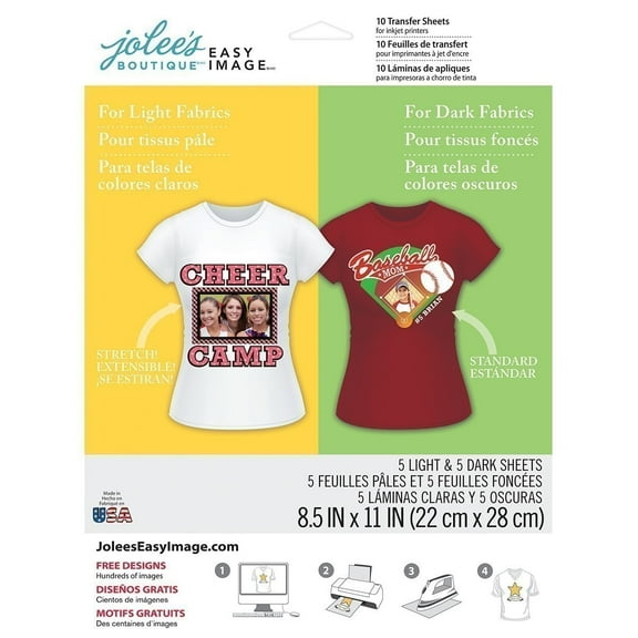Jolee's Boutique® Easy Image® Transfer Paper, Light & Dark