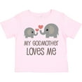 thumbnail image 3 of Inktastic My Godmother Loves Me Boys or Girls Toddler T-Shirt, 3 of 5