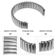 thumbnail image 4 of Zoyueyie Stretch Stainless Steel Watch Band, Delicate Elastic Watch Strap, Flexible Expansion Replacement Strap, Comfortable Watch Band for Men Daily Watch Wearing Silver ( 16MM ), 4 of 10