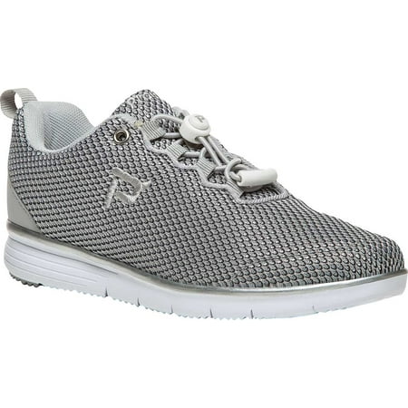 

Women s Propet TravelFit Prestige Sneaker Silver/Black Mesh 7.5 B