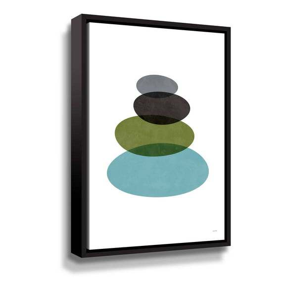 Artwall Modern Stones, Gallery Wrapped Floater-framed Canvas by Tomas Design