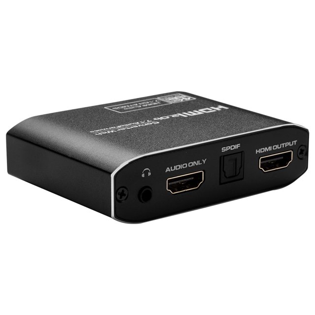 Convertidor de audio y vídeo HD2.0 4K @ 60Hz Extractor de audio Convertidor de audio 3 Modos de audio Compatible con HD 7.1CH SPDIF Salida de audio analógica de 3,5 mm Amplia compatibilidad Abanopi Convertidor de audio y vídeo