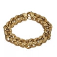 thumbnail image 2 of QQTDFG 9" 15mm Fashion Mens Chain Curb Link 18K Gold Tone 316L Stainless Steel Bracelet-default, 2 of 6