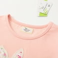 thumbnail image 4 of Hihipz Toddler Girl's Easter T Shirt Girls Bunny Print Tshirt Long Sleeve Sweatshirt Toddler Pullover Soft Casual Tee Tops,Sizes 2-3T, 4 of 6