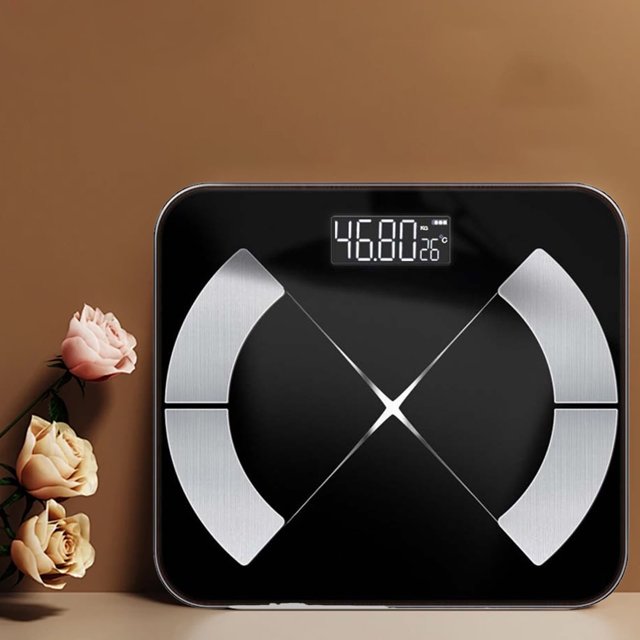 Báscula inteligente MNBFYX para peso corporal, báscula digital para baño con IMC, grasa corporal, masa muscular, pantalla grande, báscula de peso de alta precisión, Bluetooth, equipo de salud para
