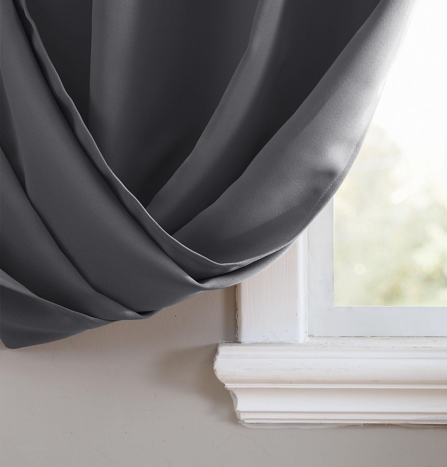 Solid Blackout Grommet Window Panel