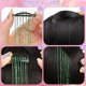 thumbnail image 4 of Kit de 12 piezas de oropel con purpurina para el cabello: extensiones resistentes al calor para fiestas de festivales (verde),, 4 of 5