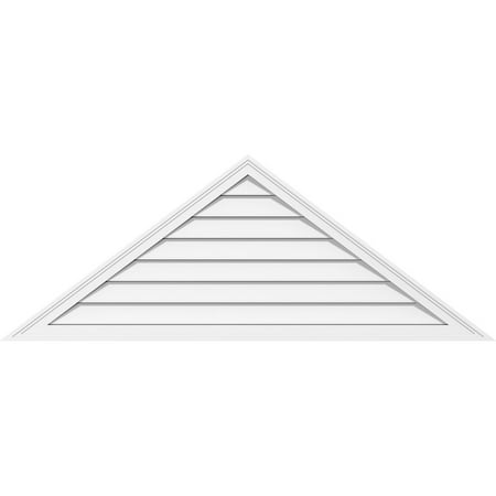 

36 W x 13-1/2 H Triangle Surface Mount PVC Gable Vent 9/12 Pitch: Functional w/ 2 W x 1-1/2 P Brickmould Frame