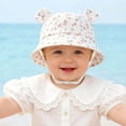 thumbnail image 6 of NIEWTR (UPF50+) Baby Toddler Sun Hat - Girls Bucket Hat Wide Brim Adjustable Summer Beach Hat for Kids Boys Girls 0-8 T(A-Rose Gold,3-12 Months), 6 of 6