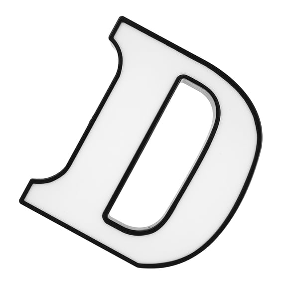 NICEXMAS White Alphabet D LED Night Light Battery Operated Romantic Home Decor Lamp