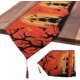 thumbnail image 1 of Mantel de castillo de Halloween, mantel lavable, mantel colgante de borla para decoraciones de Halloween, centros de mesa, cumpleaños, suministros de mesa para fiestas, 34.5 * 177 (± 5) cm Sailing Electrónica, 1 of 5