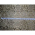 thumbnail image 2 of Silk brocade fabric olive green and metallic gold color 44" wide BRO544[2], 2 of 4
