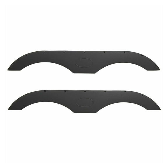 WaiRitoday Compatible with RVs Campers And Trailers Pair of Tandem Trailer Fender Skirt In Black New