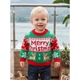 thumbnail image 4 of RUINIXCW Toddler Baby Baby Girl Boy Christmas Ugly Sweater Fall Winter Xmas Knit Sweaters Infant Girl Boy Reindeer Long Sleeve Jumper Pullover Tops, 4 of 10