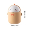 thumbnail image 3 of JZCHUNTOY Desktop Trash Can 1 Piece, Small Creative Cylindrical Waste Bin, Durable Lightweight Space Saving Garbage Container, Suitable for Bedroom Kitchen Office Desk Vanity Countertop Use, 3 of 6