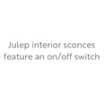thumbnail image 4 of 84300BK Lark Julep - 5W 1 LED Medium Wall Sconce-10 Inch Tall and 6 Inch Wide-Black Finish, 4 of 13