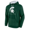 thumbnail image 2 of Men's Fanatics Green Michigan State Spartans Defender Pullover Hoodie, 2 of 3