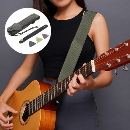 WHAMVOX  Classical Guitar Strap Acoustic Set Electric Bag Pick Slot