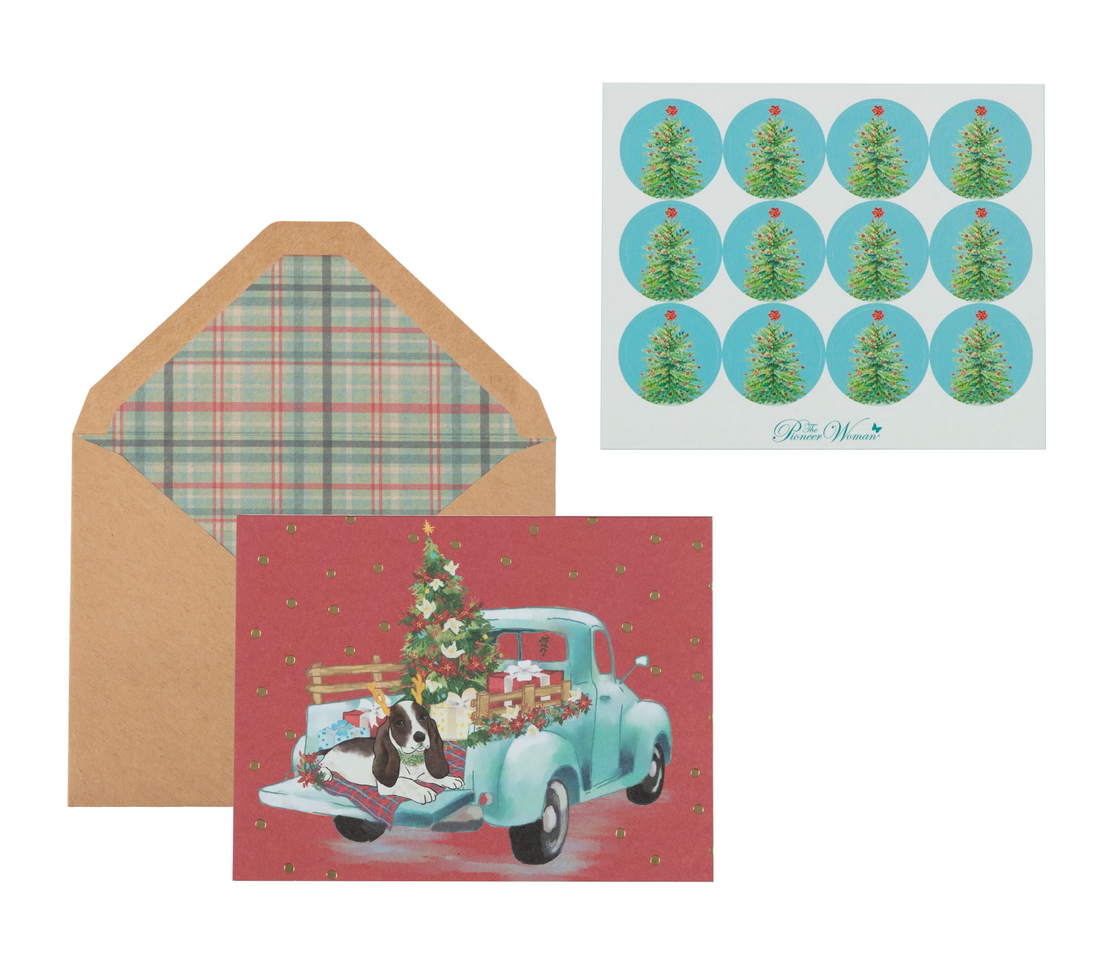 The Pioneer Woman Cowboy Christmas 59-Piece Stationery Set