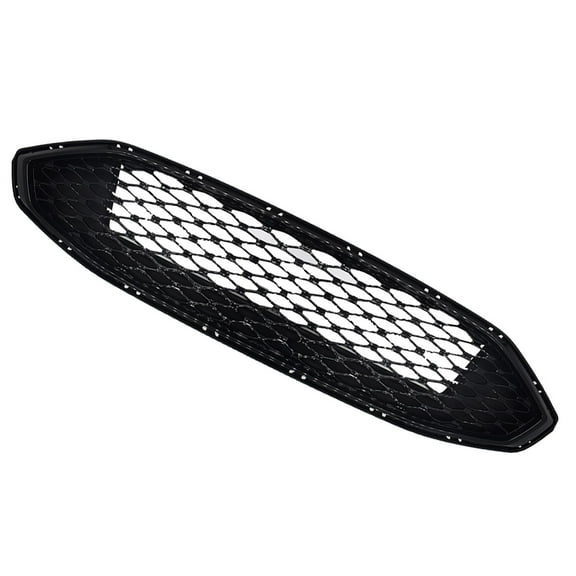 Genrics Front Grill Honeycomb Trim Gloss Black Grille For 2017 18 Ford Fusion