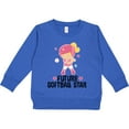 thumbnail image 2 of Inktastic Future Softball Star Girl Toddler Sweatshirt, 2 of 4