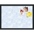 thumbnail image 2 of PinPix 22x16 Custom Cork Bulletin Board Circles Sketch Mill White Poster Board Has a Fabric Style Canvas Finish, Framed in Circles Sketch Mill White, by ArtToFrames (PinPix-1927), 2 of 6