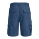 thumbnail image 3 of Ceisia Men's Solid Color Cargo Shorts, Multi-Pocket Elastic Waist Button Fly Casual Shorts for Men Navy XXL Gifts, 3 of 5