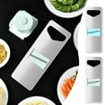 thumbnail image 1 of Stainless Steel Vegetable Shredder with Magnetic Back & Hand Guard - 3-in-1 Kitchen Grater for Potatoes, Carrots & Garlic, 1 of 8