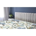 thumbnail image 5 of Ambesonne Floral Fitted Sheet, Hydrangea Flowers Summer Art, Twin Size, Lavender and Sky Blue, 5 of 5