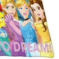 thumbnail image 3 of Disney Princesses Throw Blanket, Dreamers, Micro Raschel, 46x60, Multicolor, 1 Each, 3 of 5