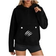 thumbnail image 6 of Cutuoiiu Oversized Sweatshirt for Women Fashion Printed Long Sleeve Hoodie with Pockets Gifts, 6 of 7