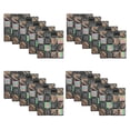 thumbnail image 1 of 20 piezas de azulejos de pared para baño autoadhesivos despegables y pegables de 20 x 20 cm, azulejos autoadhesivos 3D para bordes de azulejos de pared de baño y cocina, 1 of 5