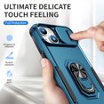 thumbnail image 3 of Casetego Phone Case for iPhone 15 Plus with Support Car Holder Sliding Window Shockproof Protective Phone Cover,Blue, 3 of 7