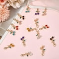 thumbnail image 3 of 16pcs Cherry Bling Shoe Charms 8 Colors Alloy Glass Shoe Pendant Shoe Clips Hanging Decoration Shoe Buckles Pendant with Ring for Shoe Keychain Bag Decor Birthday Festival Present colorful, 3 of 5