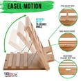 thumbnail image 3 of U.S. Art Supply Hampton Large Wooden Table Easel, Cookbook Stand, Text Book Rest -  Adjustable Wood Kitchen Recipe Rack, 3 of 6