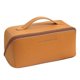 thumbnail image 1 of Travel cosmetic bag, large opening cosmetic bag, portable cosmetic bag that opens flat for easy access, toiletry bag, PU leather cosmetic bag, large w, 1 of 5