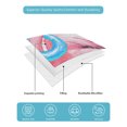 thumbnail image 5 of Summer Pink Flamingo Twin XL Size Down Alternative Comforter, Lightweight Comforter Quilt Bedding Set with Pillow Shams Beach Tropical Palm Leaves All Seasons Bed Comforter Duvet Insert 68"x98", 5 of 7