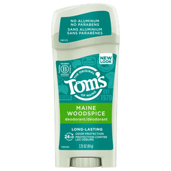 Tom's of Maine Long-Lasting Aluminum-Free Natural Deodorant, Maine Woodspice, 2.25 oz