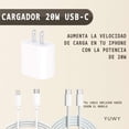 thumbnail image 4 of YUWY Kit Accesorios Compatibles Con MagSafe Para iPhone 15 Antigolpes Combo de Funda Batería y Cargador Para iPhone 15 Kit Accesorios Regalo Para iPhone, 4 of 4