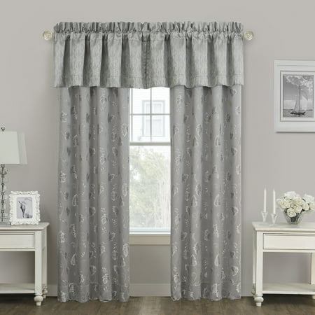 - Marquis by Waterford Samantha Floral Jacquard 50x84 Curtain Window Panels, Set of Two