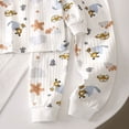 thumbnail image 3 of NOLDARES 2pcs Toddler Baby Girl Boy Fall Winter Clothes Print Long Sleeve Sweatshirt Tops Casual Pants Set Little Kids Outfits Clothing(Brown,3-4 Y), 3 of 4