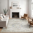 thumbnail image 3 of 5x7 Washable Area Rug Non-Slip Low Profile Vintage Distressed Oriental Rug for Living Room, Bedroom, Dining Room, Office, 3 of 13